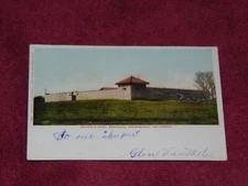 ORIGINAL 1907 POSTED POSTCARD: "SUTTER'S FORT, RESTORED, SACRAMENTO, CALIFORNIA"