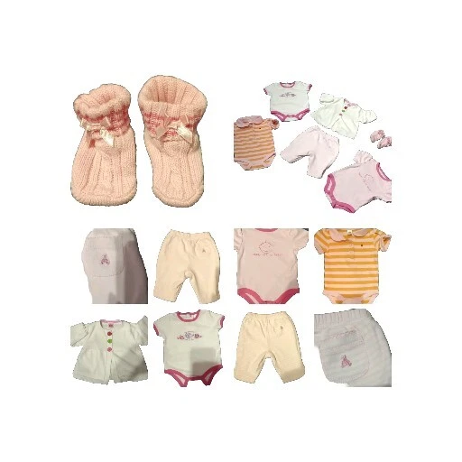 Cute Lot Girl's Clothes Size 3-6 Mos BABYGAP CARTER'S BABY CONNECTION CIRCO BABY