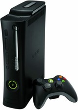 Microsoft Xbox 360 120GB Black Elite Console Bundle Controller + 5 Free Games