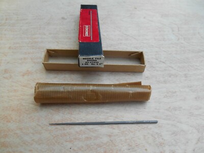 Simonds round needle file, 4'', cut 2, New