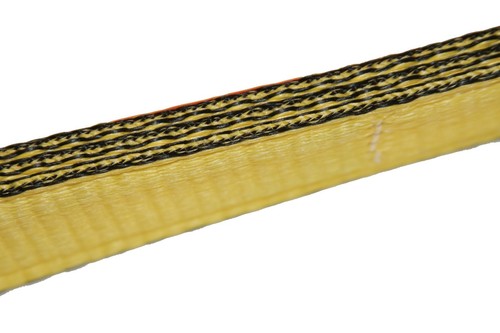 1" x 16' Poly Lifting Web Sling Eye & Eye 2-ply Reinforced Choker Tow Strap Jeep - Picture 3 of 4
