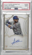 AMED ROSARIO 2018 TOPPS DEFINITIVE GOLD FRAMED AUTO RC #D /30 PSA 9 MINT POP 1/1