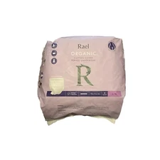 8-Ct Rael Organic 4-layer Core Cotton Cover Disposable Period Underwear L/LX  NE