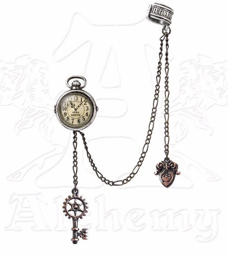 Reloj Llavero Alquimia Tío Albert's Llavero Cadena Steampunk Brazalete Pendiente E349 Foto 3 de 4