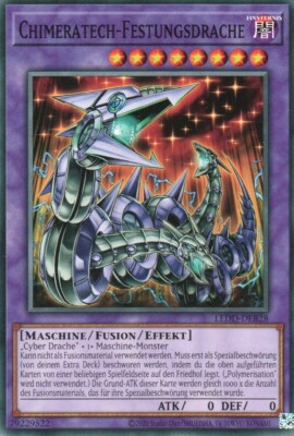 yugioh 1x Chimeratech Fortress Dragon LEDD-DEB28 COMMON 2ND EDITION GERMAN