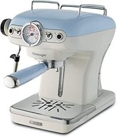 Ariete Retro Style Espresso Machine and Built-in Milk Frother Blue AR8915