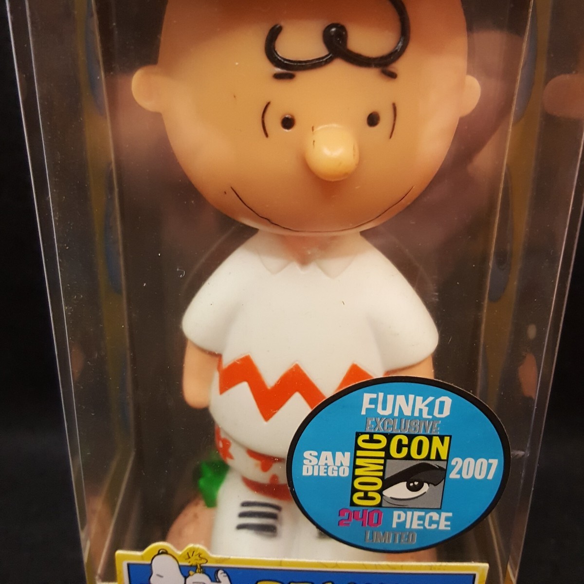 チャーリーブラウン BOBBLE-HEAD 240限定FUNCO PEANUTS FUNKO PEANUTS CHARLIE BROWN SDCC 2007 LE 240 PIECE WACKY