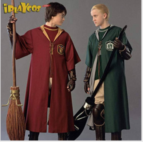 Adults Hogwarts Slytherin Quidditch Uniform Robes Halloween Costume Box 17 USA - Afbeelding 1 van 10