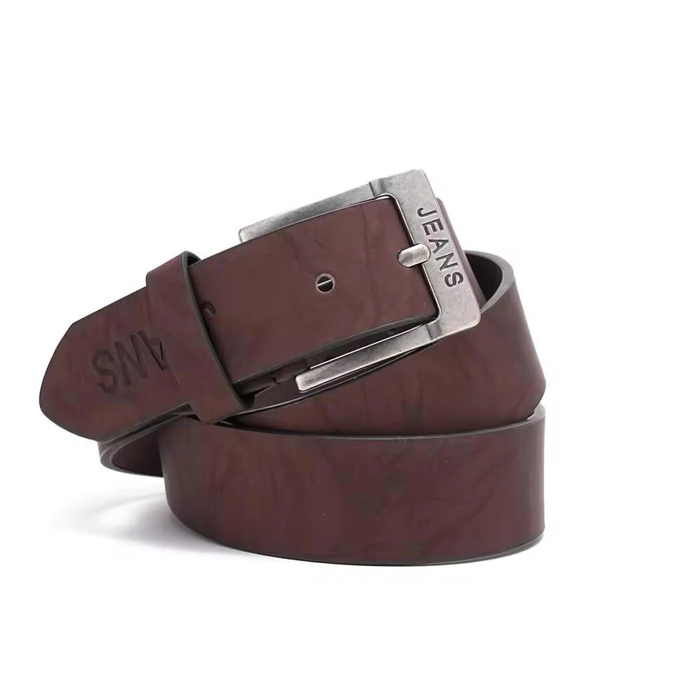 Cinturones de cuero PU vintage de ocio para hombre de lujo de marca famosa de diseñador correa masculina azul Foto 2 de 4