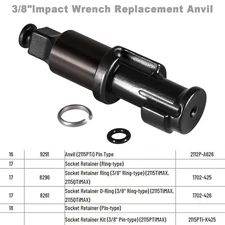 2115-A626 3/8" Impact Wrench Replacement Anvil for Ingersoll Rand IR2112 IR2115