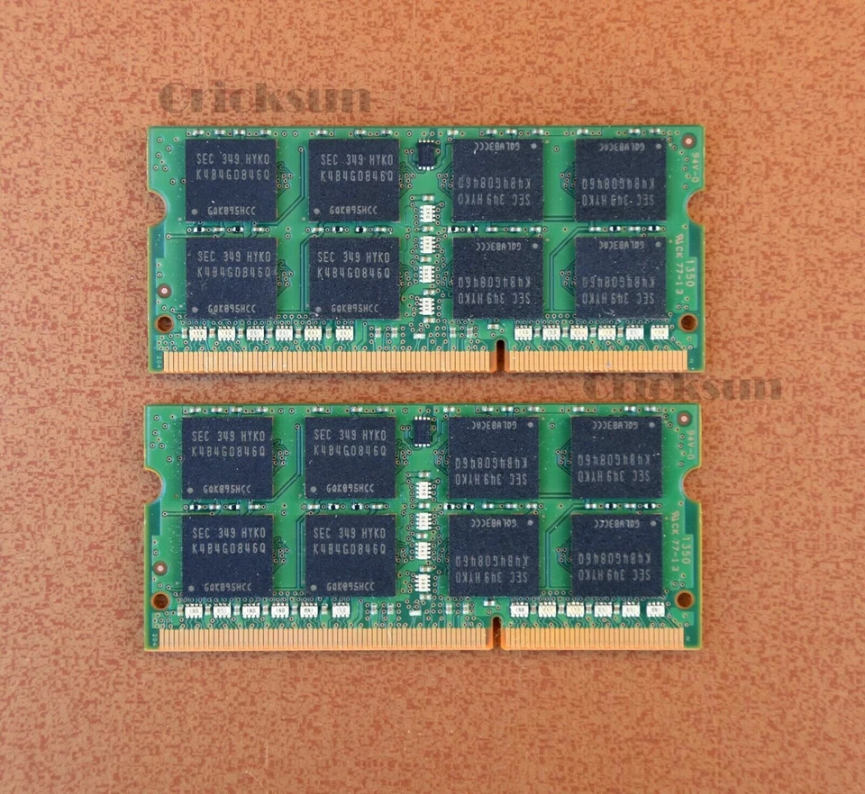 Samsung16GB 8GBX2 Laptop Ram 2Rx8 PC3L-12800S SO-DIMM Memory Modules - Image 2 of 2
