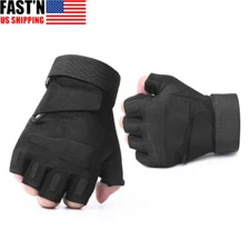 Fingerless Half-Finger Tactical Gloves Motorcycle Driving Gloves Riding Gloves