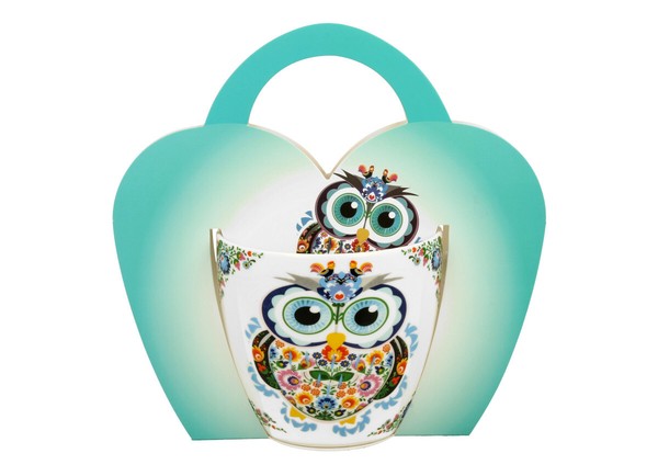Duo Etno Becher 460 Ml Etno Owl In Tragetasche, New Bone China Porzellan-image