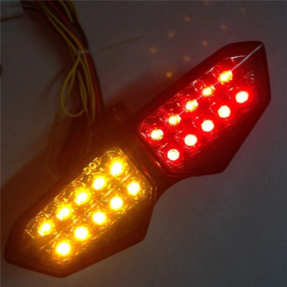 Для Yamaha YZF R6 2003-2005 YZF-R6S 06-09 светодиодный задний тормозной фонарь указатель поворота дым - Изображение 4 из 4