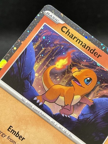 Pokemon TCG Charmander SVP047 HOLO SWIRL 151 Cosmos Holo Black Star Promo - Picture 2 of 3
