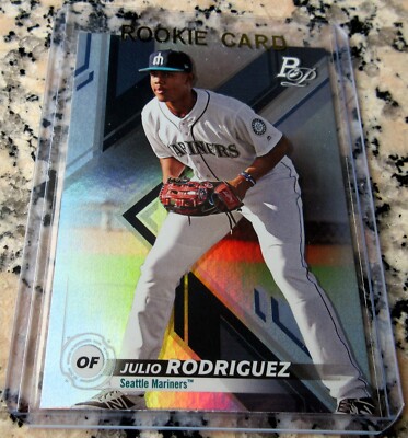 JULIO RODRIGUEZ 2019 Bowman Platinum Rookie Card RC Mariners HR Power SB Avg $$