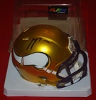 JJ McCARTHY Minnesota Vikings Signed Flash Mini Helmet Beckett 1W816522