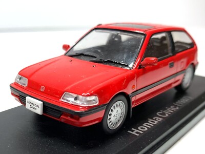 RARE RETIRED Norev Honda Civic Hatchback 1990 Red 1/43 | eBay