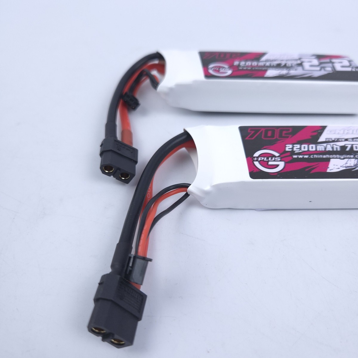 CNHL 2200mAh 2s Lipo Battery 7.4V 70C with XT60 Plug for RC Car Airplane