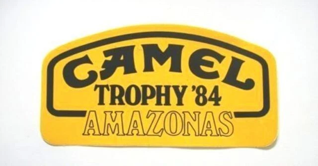 OLD STICKER / Old Sticker CAMEL TROPHY '84 AMAZONAS (cm 16 x 8)