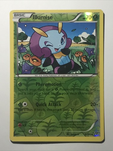 Illumise Reverse Holo 9/146 XY Base - Picture 2 of 4