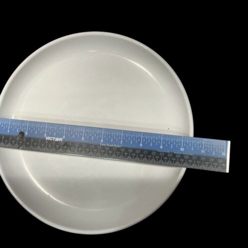 Crate & Barrel Culinary Arts Set Of 2 White High Rim Dinner Plates 10.5” 10 1/2” - Picture 10 of 11
