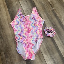 Illusions Gymnastics Girls Leotard Size 12 Tie Die Butterfly s