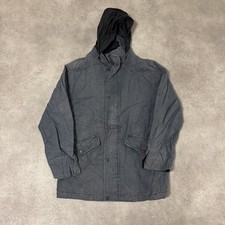 GANT Parka Jacket Mens Small Military Double Decker Coat, Black