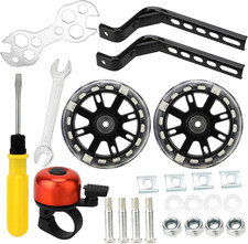 Bicycle Training Flash Wheels, Children'S Bike Stabilizers Support Wheels Bike S