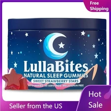 LullaBites - Natural Sleep Gummies - Made in USA - With 5-HTP,1 pack