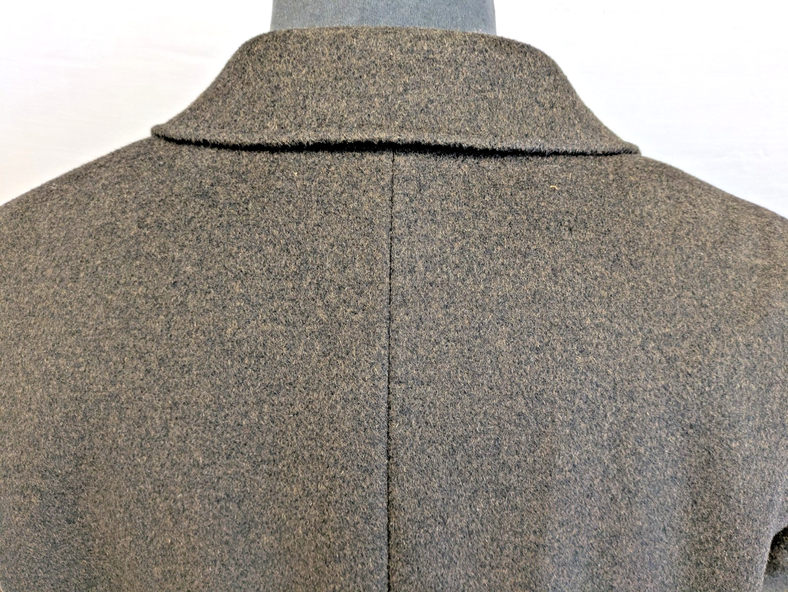 Cashmere Wool Blend Men’s Black Coat 38 Regular Greenwood Elite Long Coat 38" image 5