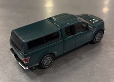 GreenLight 1:64 2016 Ford F-150 Lariat Dark Green Camper Shell Diecast Loose