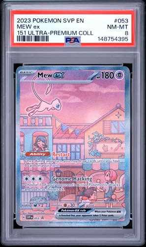 PSA 8 Mew Ex #053 2023 Pokemon Svp Black Star Promo 148754395 - Foto 1 di 2