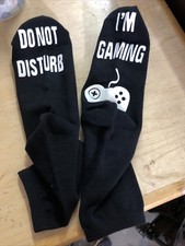 Do Not Disturb I  m Gaming Socks Funny Gamer Gift Novelty Ankle Sock