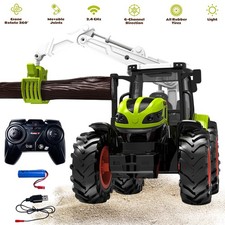Remote Controlled Tractor W/ Lighting Design Toys Car Children's Toy Ideal Gift