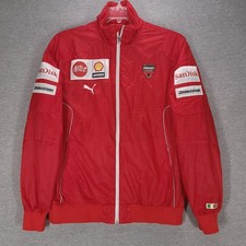 Ducati Corse Jacket Mens Large Red Grand Prix Windbreaker Puma Shell Sandisk