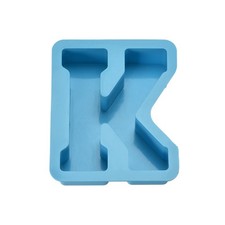 Silicone Resin Letter Mold 3D Mold for Epoxy Resin Art Large K Blue 4inch