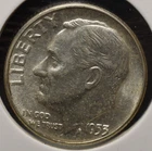 1953 P 10C Roosevelt Dime BU