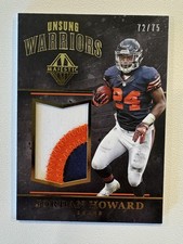 Jordan Howard 2017 Panini Majestic #UW-4 Unsung Warriors Materials Gold /75 TY1