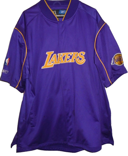 Vintage Y2K Reebok Los Angeles Lakers Pre Game Warm-Up Shooting Jacket XL Kobe