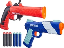 Nerf Fortnite Dual Pack Includes 2 Blasters (Flint-Knock & LP) and 6 Elite... 