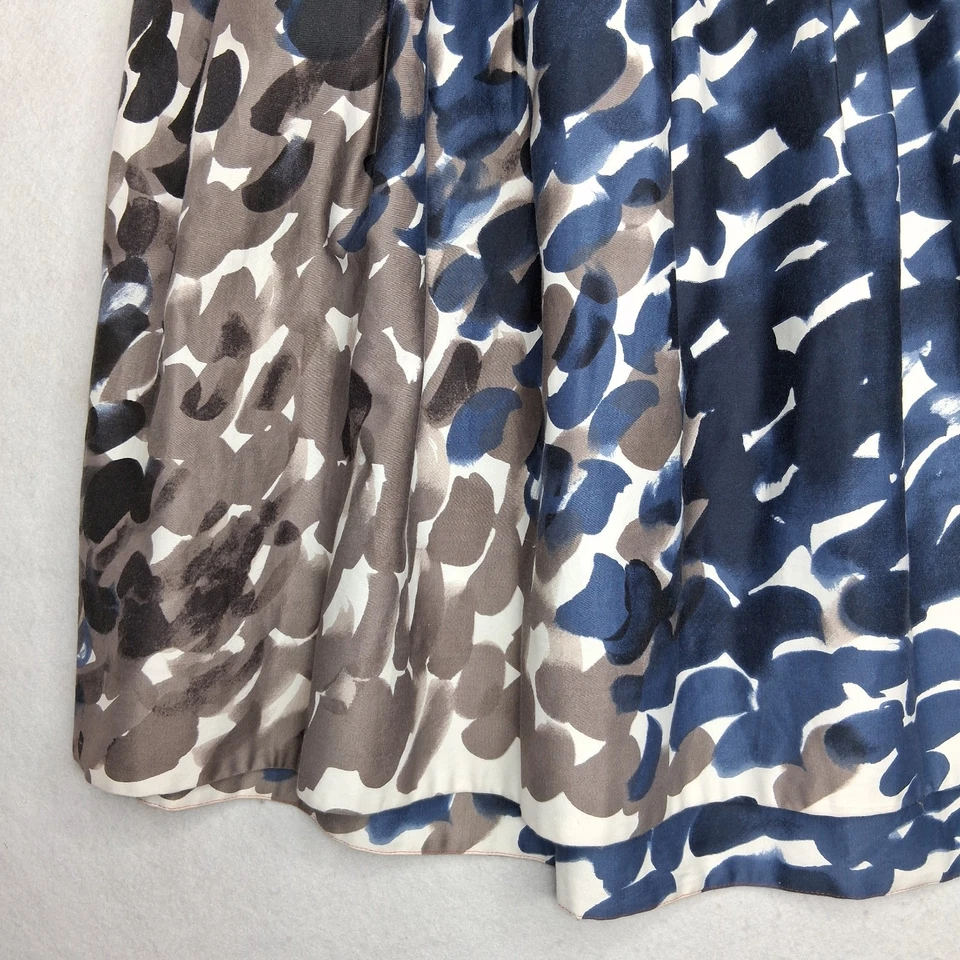 Falda plisada Anthropologie Maeve para mujer 10 ecléctica artística línea A azul negra Foto 4 de 4