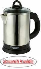 Indien Best Prestige PKGSS 1.7L 1500W Hot Electric Kettle Stainless Steel Silver