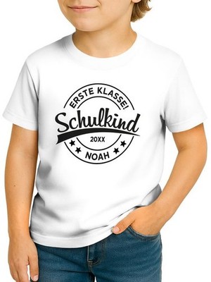 SpecialMe  Kids Boys T-Shirt Logo Design School Child 2025 With Name