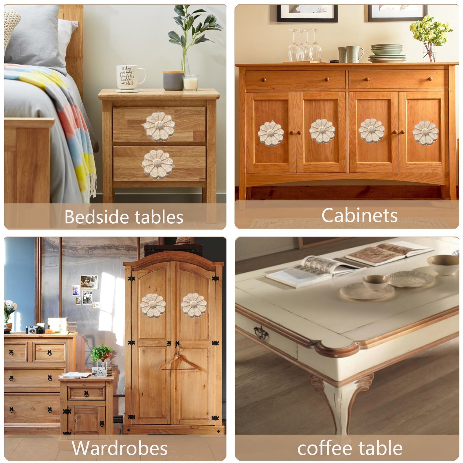 Moulure décorative en bois pour rénovation de commode ancienne