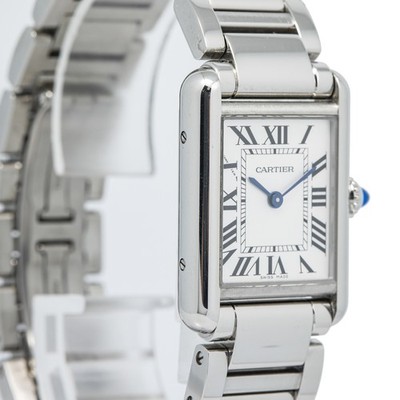 Cartier Tank Must 4322 WSTA0051 MINT Silver Dial Quartz  display picture 3