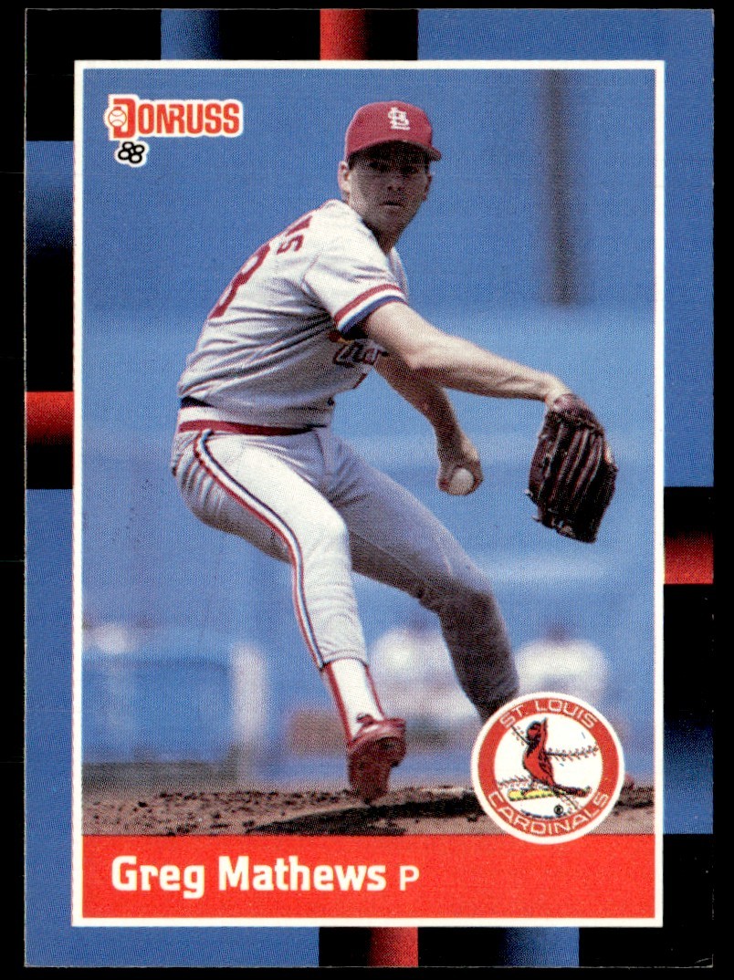 1988 Donruss Greg Mathews St. Louis Cardinals #84