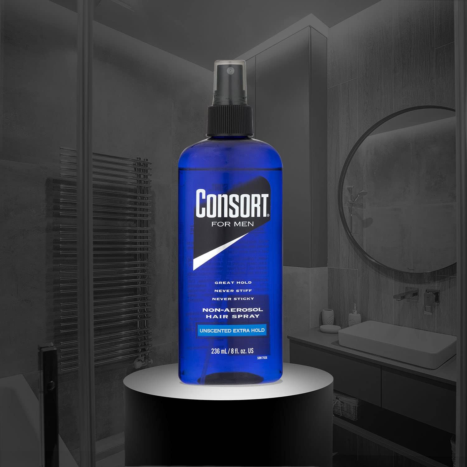 Mens Extra Hold Unscented Non Aerosol 8 Oz 4 Pk