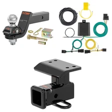 CURT Trailer Hitch Tow Cargo Package 45143 Cushion Ball Mount Anti-Rattle, 13133