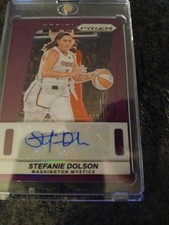 2025 Panini Wnba Prizm STEFANIE DOLSON Purple Auto 39/49 SSP Washington MYSTICS